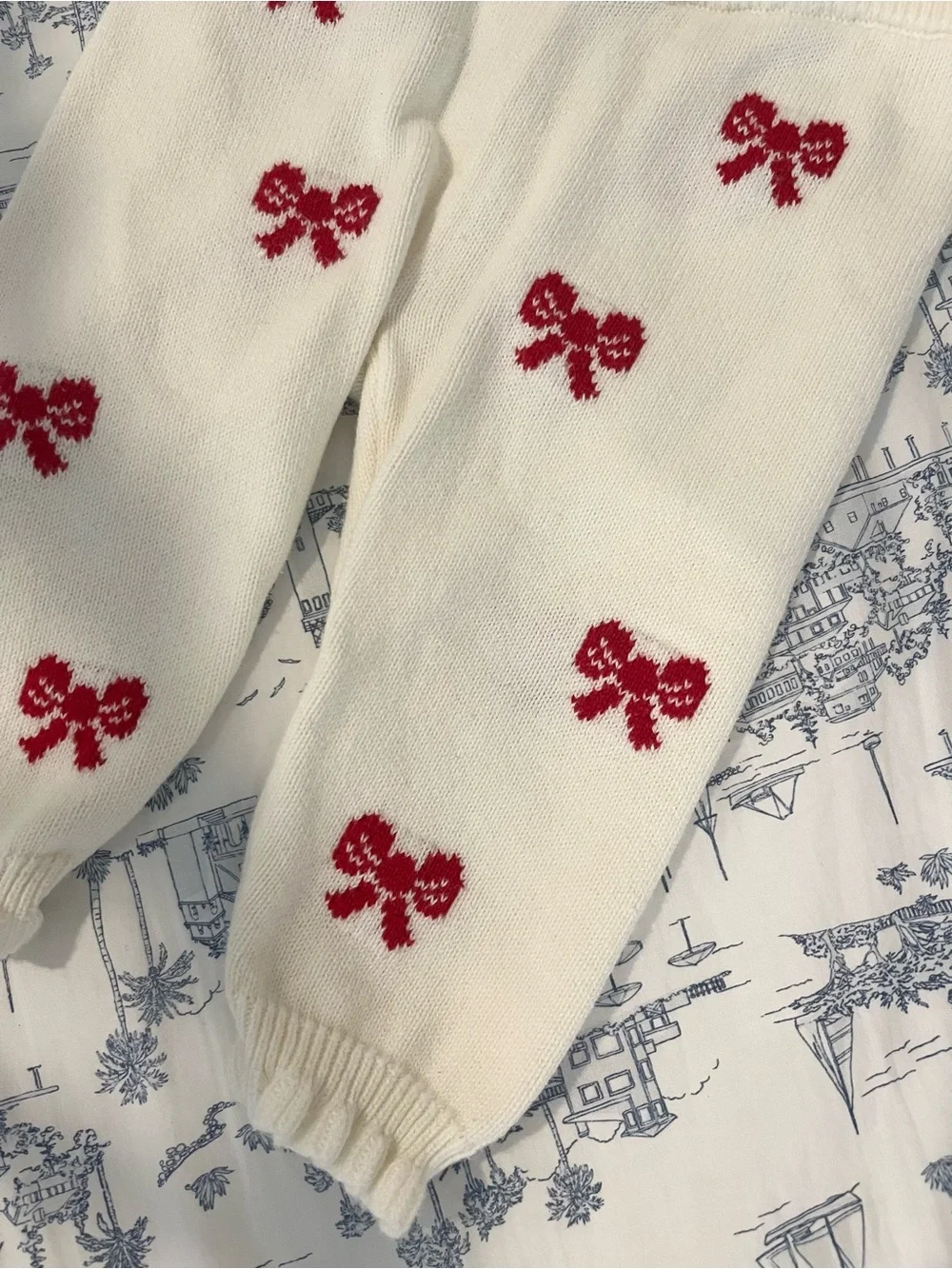 Janie & Jack Bow Knit Leggings